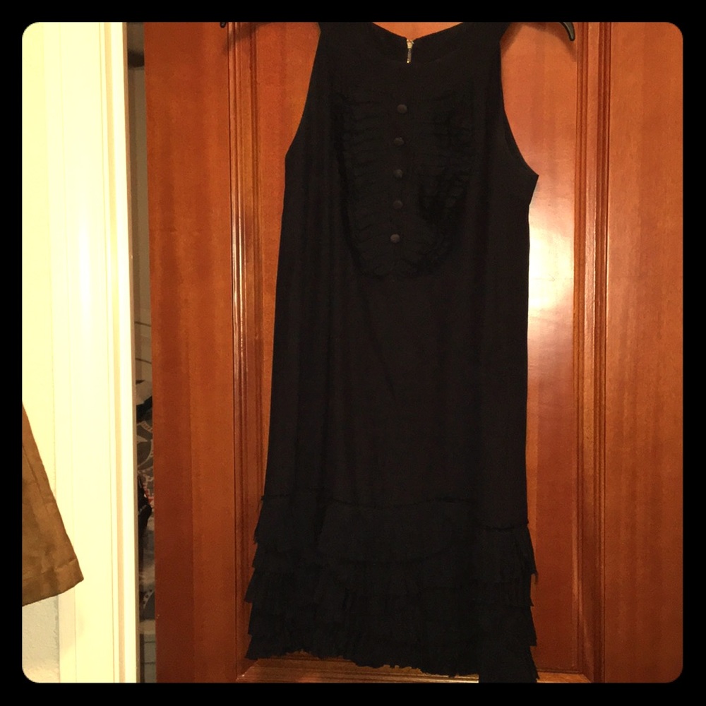 Black Ruffled Cynthia Steffe Dress